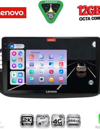 LENOVO SSZ 12130BL_CPA (9inc) MULTIMEDIA TABLET for FIAT 500 mod. 2007-2015 (BLACK)