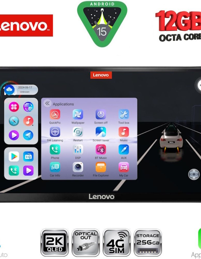 LENOVO SSZ 12149_CPA DASH (9inc) MULTIMEDIA TABLET for FIAT TIPO mod. 2018-2023
