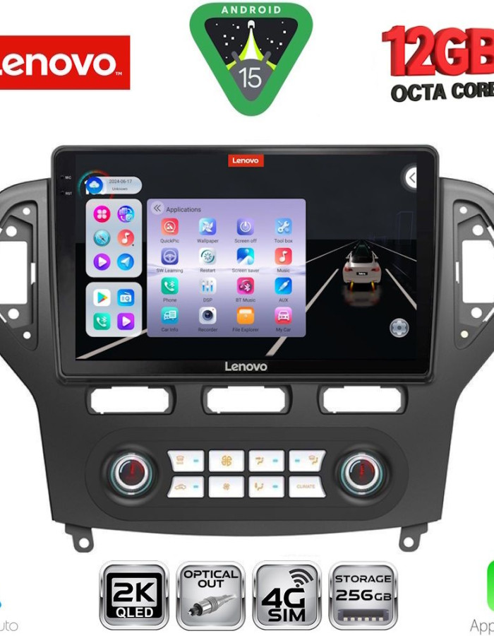 LENOVO SSZ 12162_CPA CLIMA (10inc) MULTIMEDIA TABLET for FORD MONDEO mod. 2007-2011