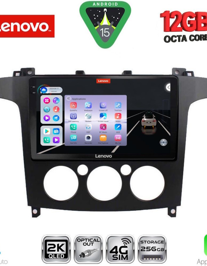 LENOVO SSZ 12175_CPA A/C (9inc) MULTIMEDIA TABLET for FORD SMAX mod. 2006-2014