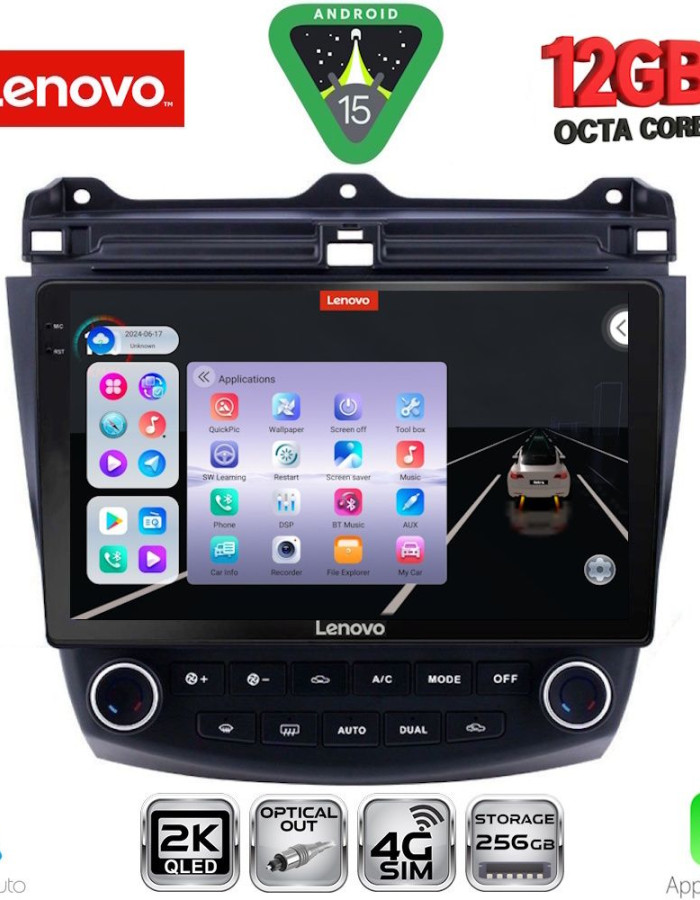 LENOVO SSZ 12182_CPA (10inc) MULTIMEDIA TABLET for HONDA ACCORD mod. 2003-2007