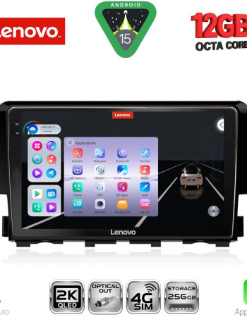 LENOVO SSZ 12191_CPA (9inc) MULTIMEDIA TABLET for HONDA CIVIC mod. 2016-2021