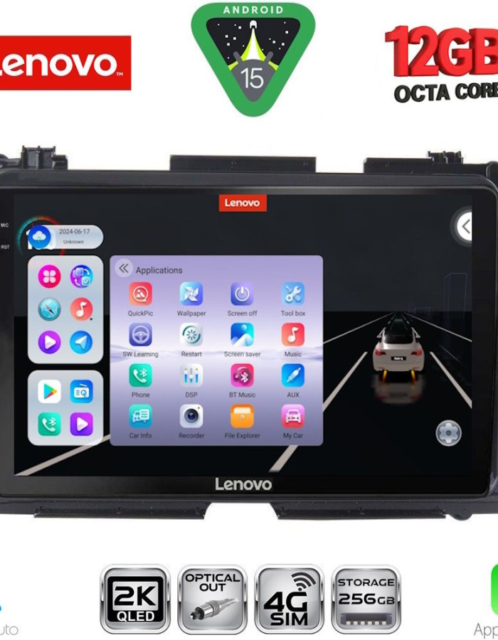 LENOVO SSZ 12201_CPA (9inc) MULTIMEDIA TABLET for HONDA HRV mod. 2015-2021