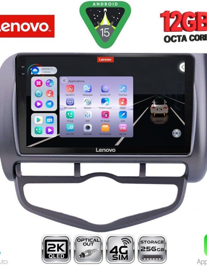 LENOVO SSZ 12210_CPA CLIMA (9inc) MULTIMEDIA TABLET for HONDA JAZZ mod. 2002-2008