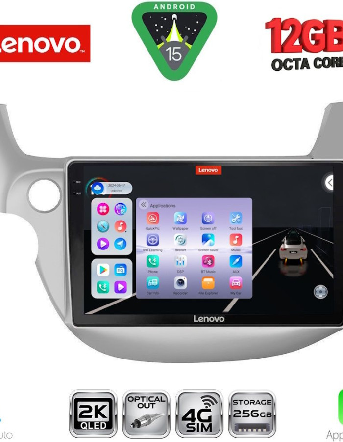 LENOVO SSZ 12211_CPA (10inc) MULTIMEDIA TABLET for HONDA JAZZ mod. 2008-2012