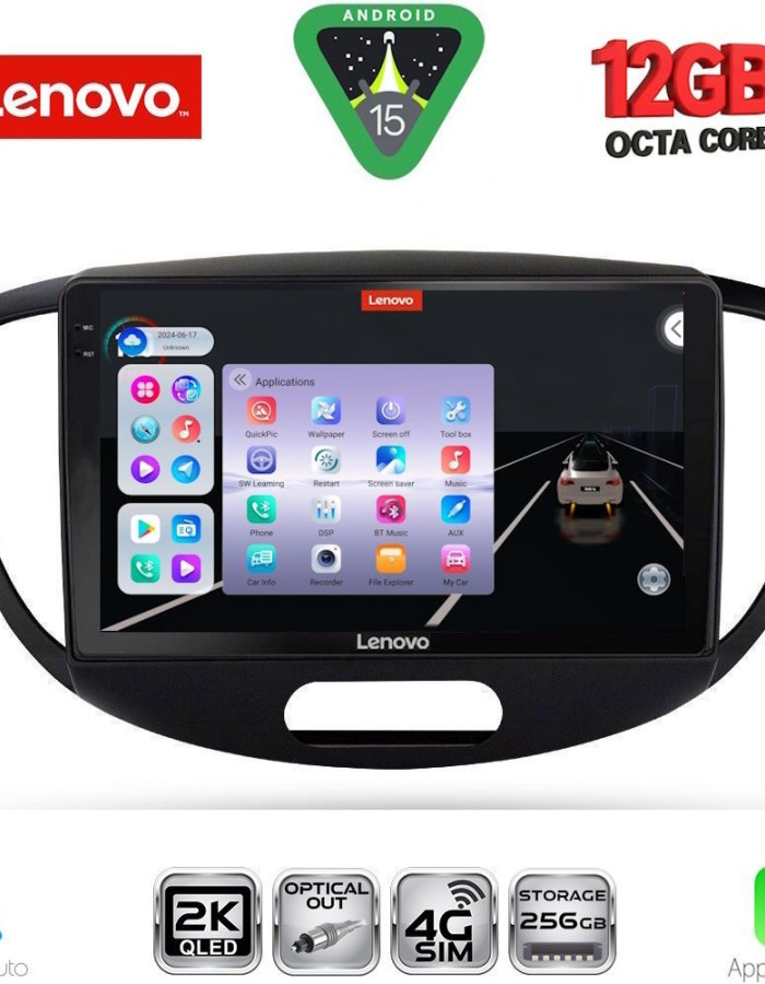LENOVO SSZ 12223_CPA (9inc) MULTIMEDIA TABLET for HYUNDAI i10 mod. 2008-2013