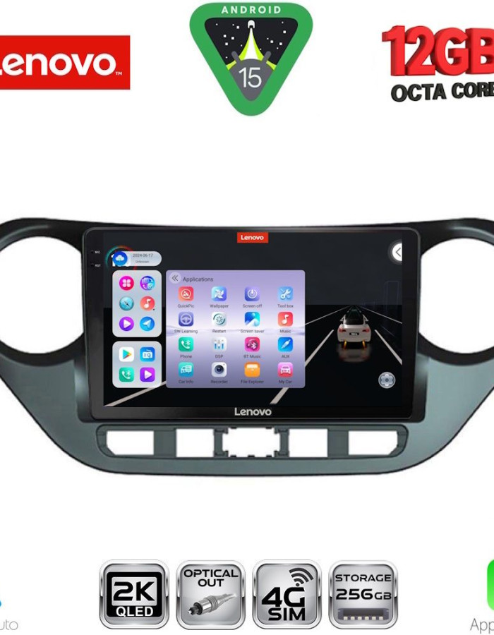 LENOVO SSZ 12224_CPA (9inc) MULTIMEDIA TABLET for HYUNDAI i10 mod. 2014-2020