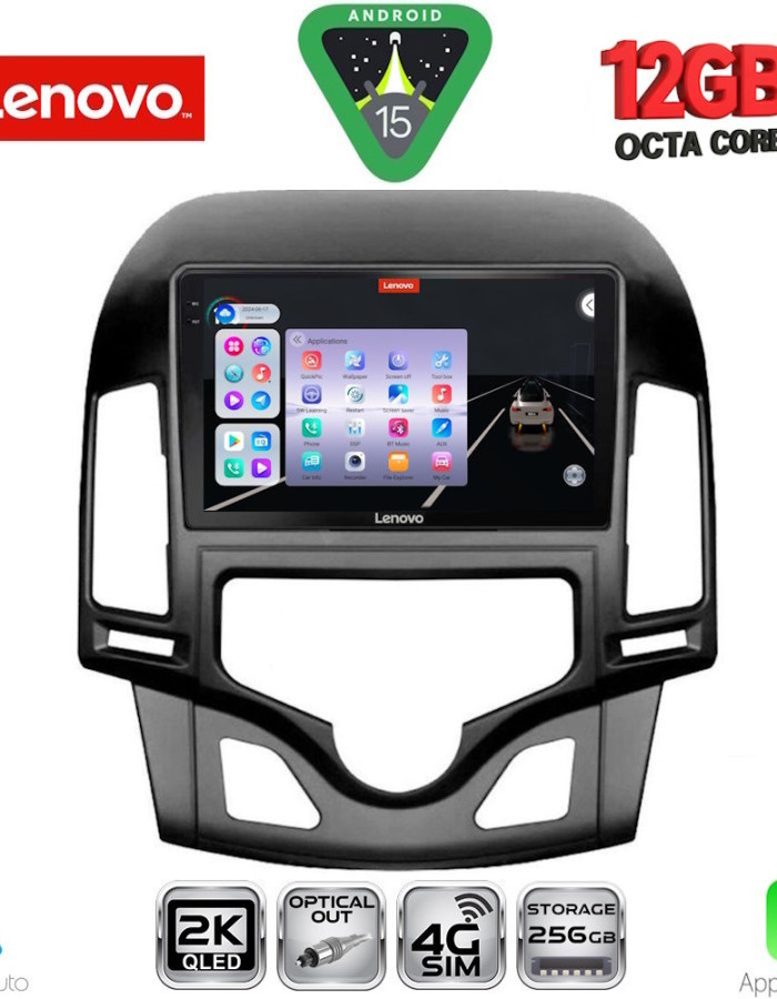 LENOVO SSZ 12231_CPA CLIMA (9inc) MULTIMEDIA TABLET for HYUNDAI i30 mod. 2007-2012