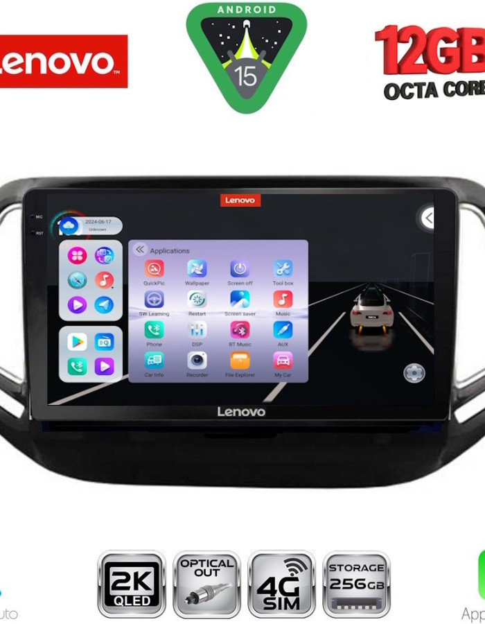 LENOVO SSZ 12278_CPA (10inc) MULTIMEDIA TABLET for JEEP COMPASS mod. 2016-2021