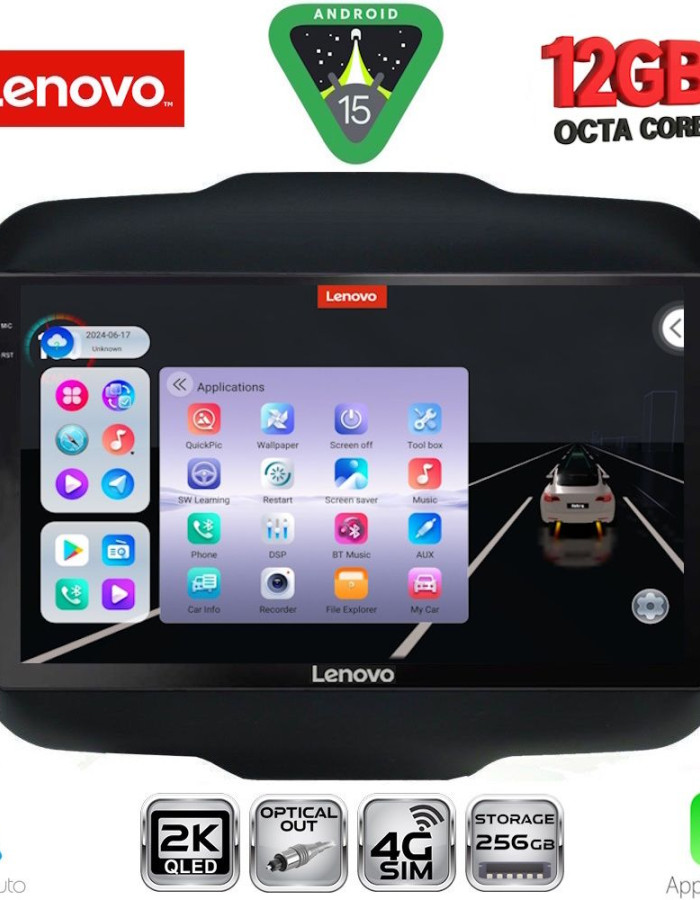 LENOVO SSZ 12290_CPA (9inc) MULTIMEDIA TABLET for JEEP RENEGADE  mod. 2014>