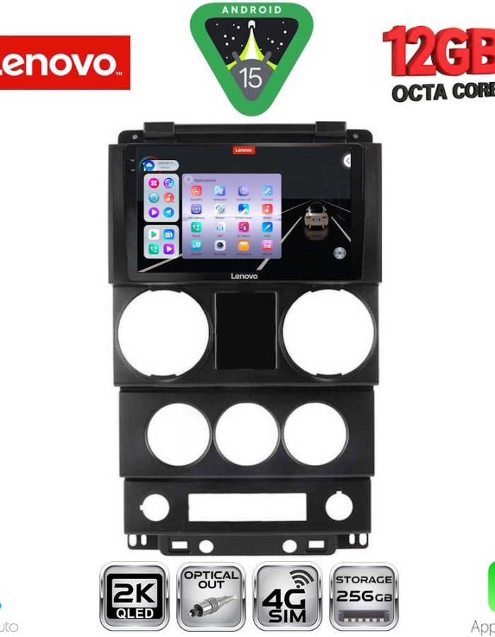 LENOVO SSZ 12292_CPA (9inc) MULTIMEDIA TABLET for JEEP WRANGLER  mod. 2006-2011