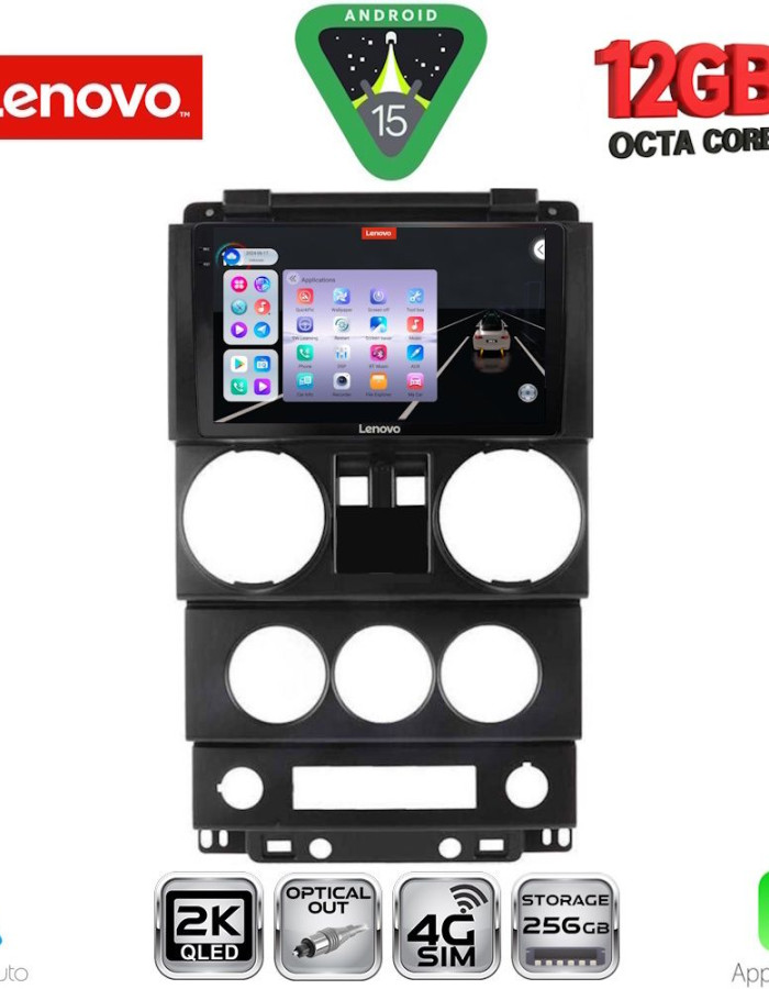 LENOVO SSZ 12293_CPA (9inc) MULTIMEDIA TABLET for JEEP WRANGLER  mod. 2006-2011