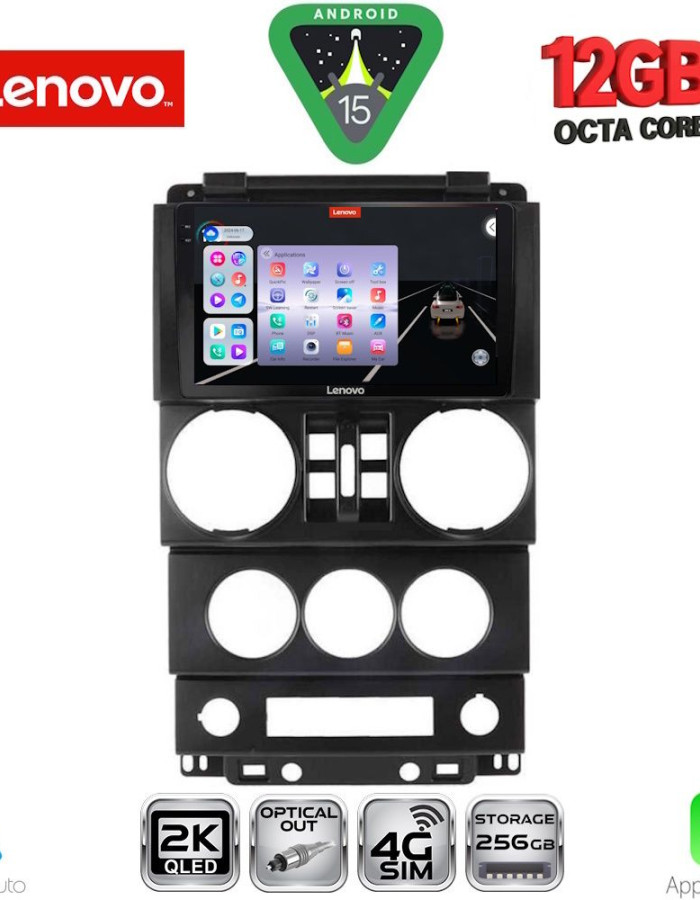 LENOVO SSZ 12294_CPA (9inc) MULTIMEDIA TABLET for JEEP WRANGLER  mod. 2006-2011
