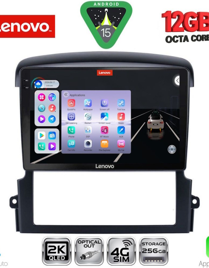 LENOVO SSZ 12317_CPA (9inc) MULTIMEDIA TABLET for KIA SORENTO mod. 2006-2009