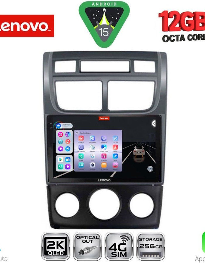 LENOVO SSZ 12324BL_CPA (A/C) (9inc) MULTIMEDIA TABLET for KIA SPORTAGE mod. 2004-2010