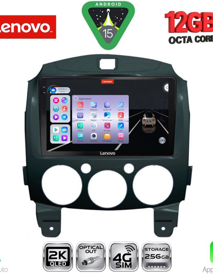 LENOVO SSZ 12361_CPA (9inc) MULTIMEDIA TABLET for MAZDA 2  mod. 2007-2014