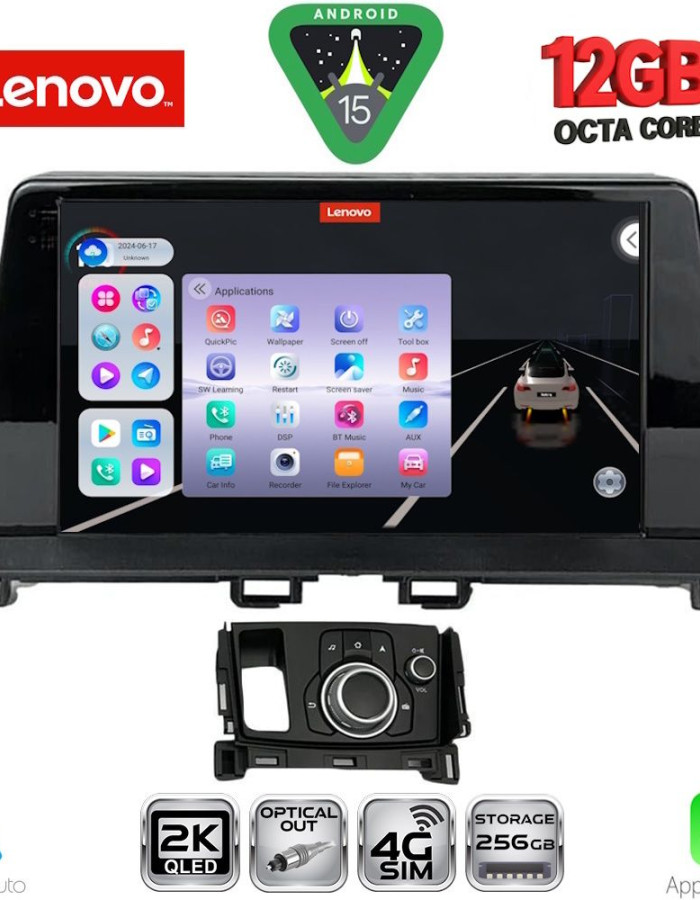 LENOVO SSZ 12386_CPA (9inc) MULTIMEDIA TABLET for MAZDA CX4 mod. 2016-2025