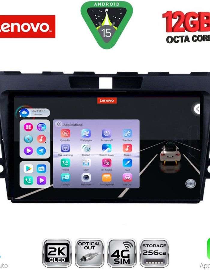 LENOVO SSZ 12389_CPA (9inc) MULTIMEDIA TABLET for MAZDA CX7  mod. 2006-2012