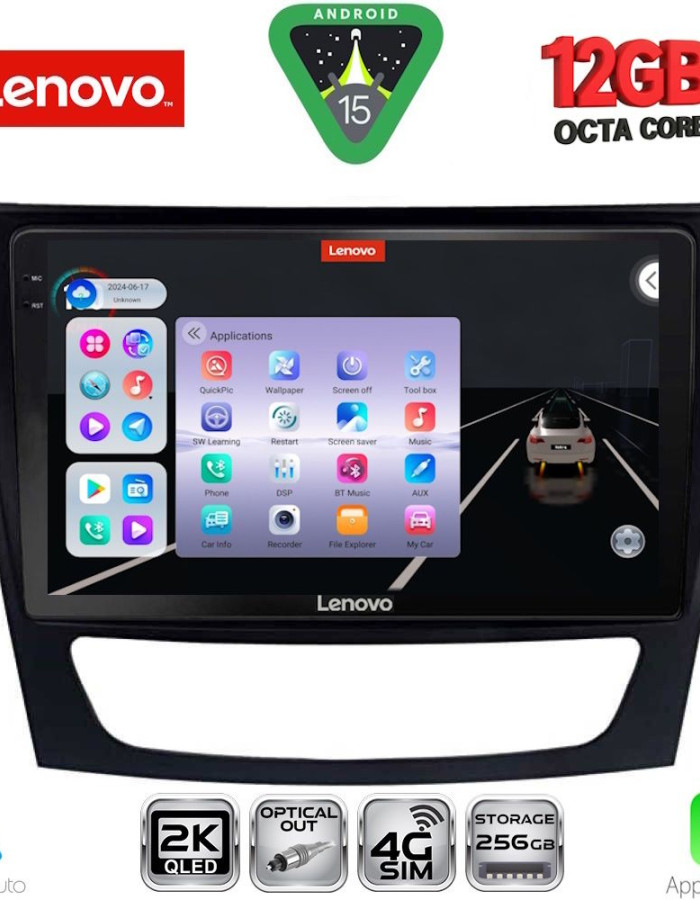 LENOVO SSZ 12408_CPA (9inc) MULTIMEDIA TABLET for MERCEDES E (W211) – CLS (W219) mod. 2003-2009