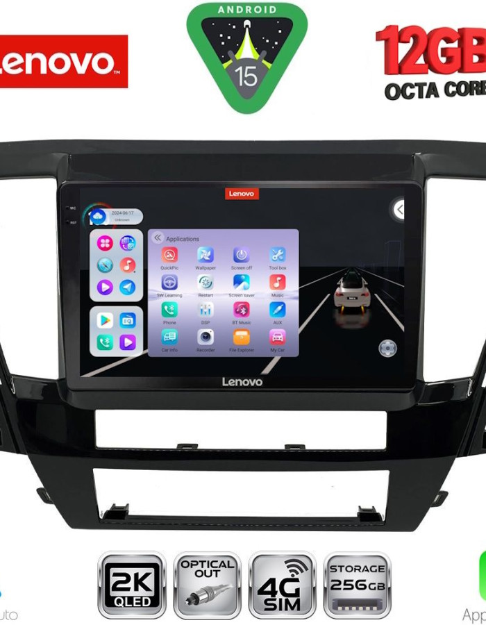 LENOVO SSZ 12447S_CPA (9inc) MULTIMEDIA TABLET for MITSUBISHI PAJERO SPORT mod. 2020-2026