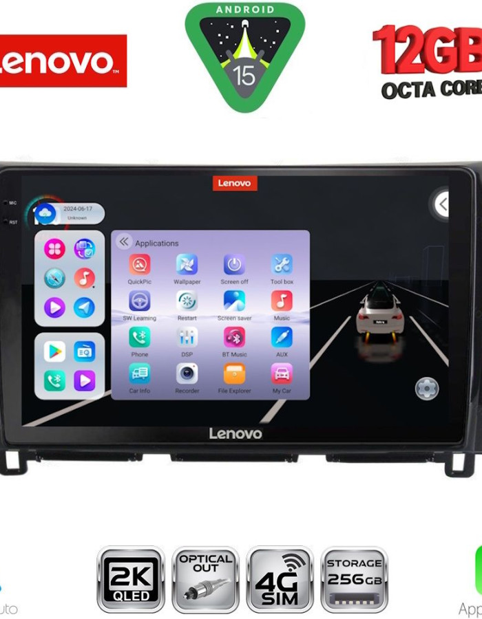 LENOVO SSZ 12456_CPA (10inc) MULTIMEDIA TABLET for NISSAN NAVARA mod. 2016-2025