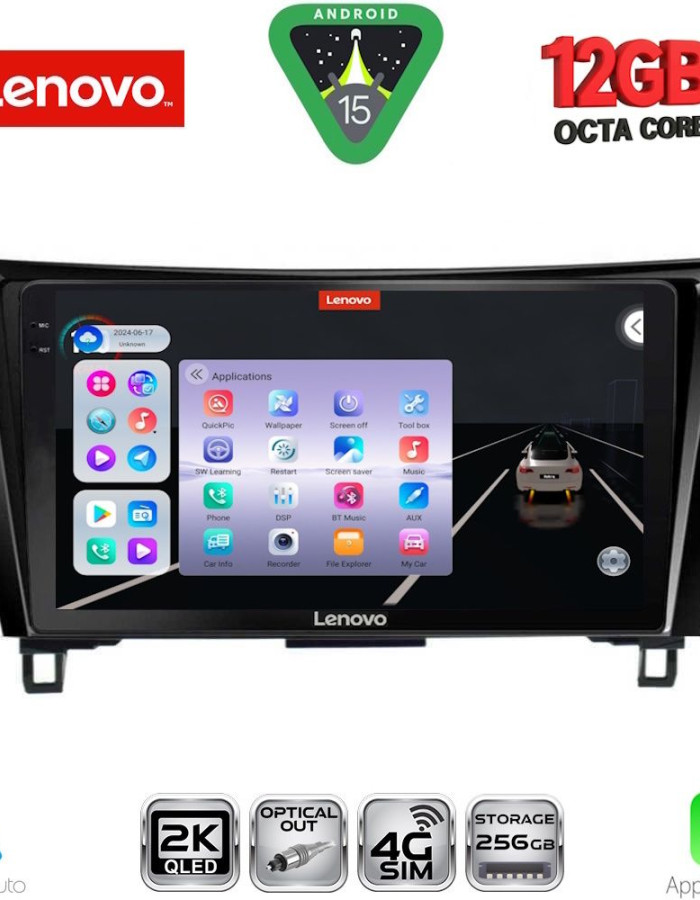 LENOVO SSZ 12468_CPA (10inc) MULTIMEDIA TABLET for NISSAN QASHQAI - XTRAIL mod. 2014-2021