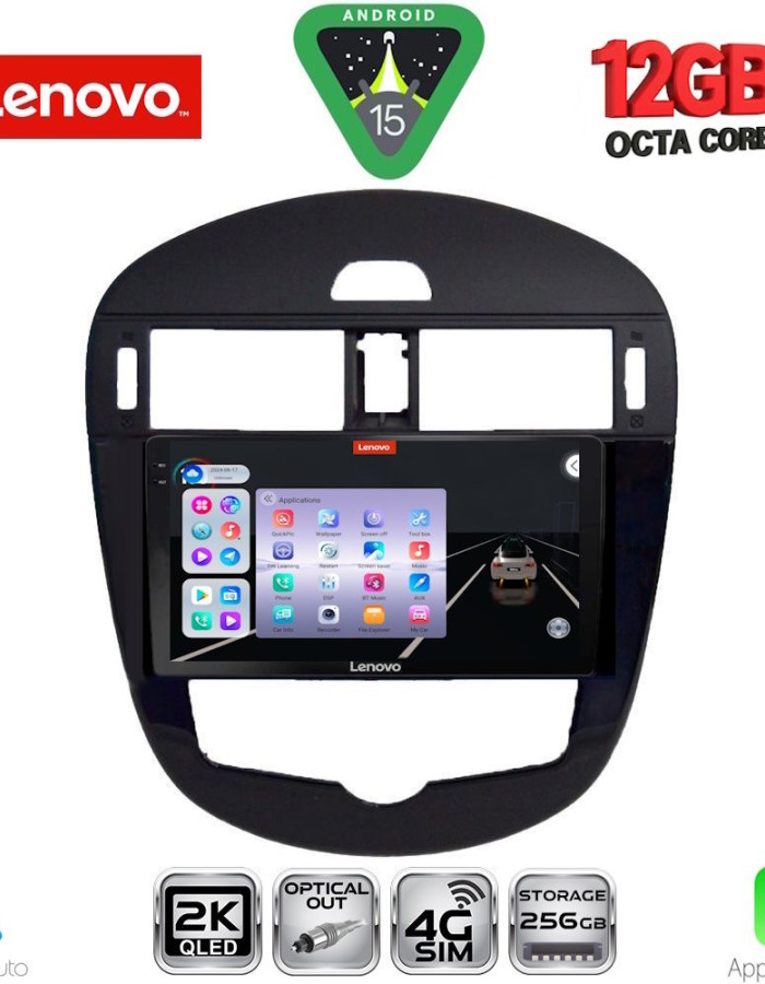 LENOVO SSZ 12470_CPA CLIMA (9inc) MULTIMEDIA TABLET for NISSAN PULSAR mod. 2014-2020