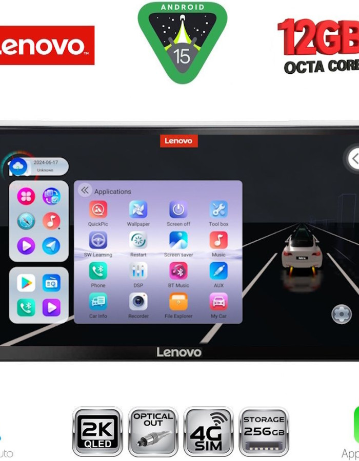 LENOVO SSZ 12481SL_CPA (9inc) MULTIMEDIA TABLET for OPEL ALL mod. 2004-2014 (SILVER)