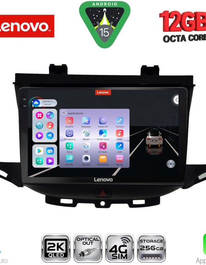 LENOVO SSZ 12483_CPA (9inc) MULTIMEDIA TABLET for OPEL ASTRA K mod. 2015-2022