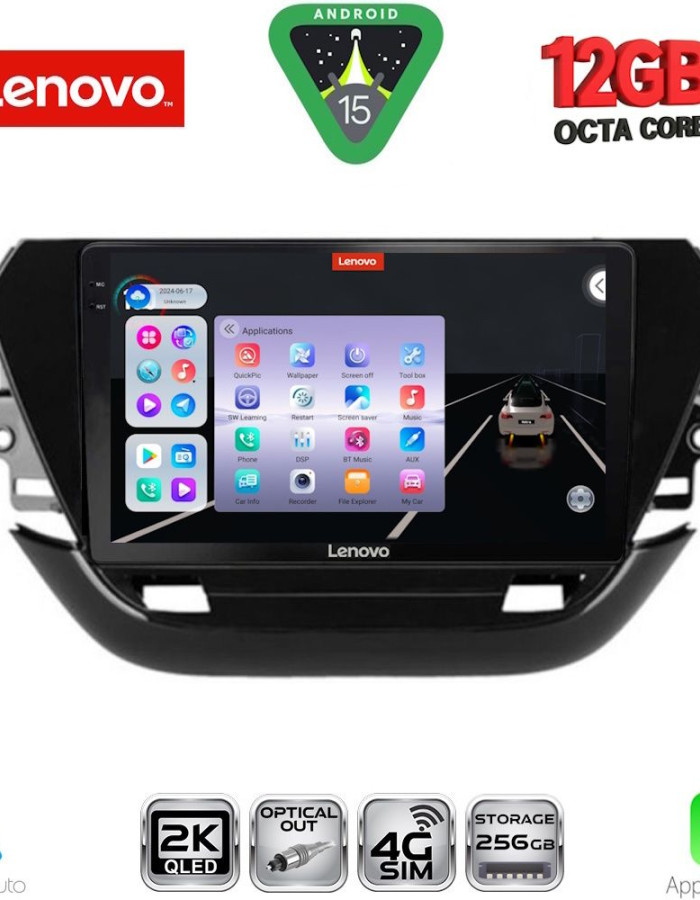 LENOVO SSZ 12487_CPA (9inc) MULTIMEDIA TABLET for OPEL CORSA F mod. 2019-2024