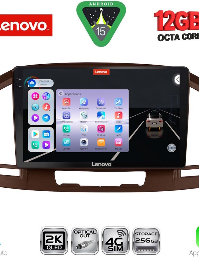 LENOVO SSZ 12491BR_CPA (9inc) MULTIMEDIA TABLET for OPEL INSIGNIA  mod.2008-2013 (BROWN)