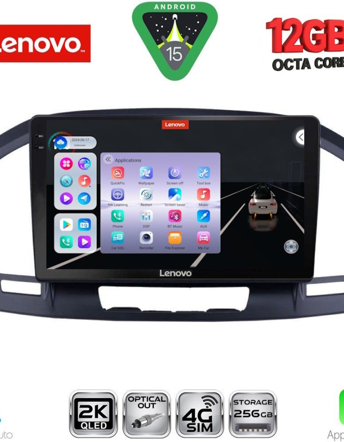 LENOVO SSZ 12491BL_CPA (9inc) MULTIMEDIA TABLET for OPEL INSIGNIA  mod.2008-2013 (BLACK)