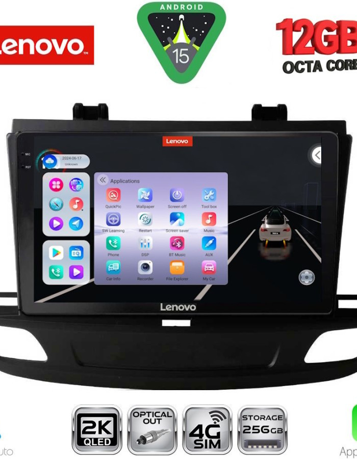 LENOVO SSZ 12493_CPA (9inc) MULTIMEDIA TABLET for OPEL INSIGNIA mod. 2018-2024