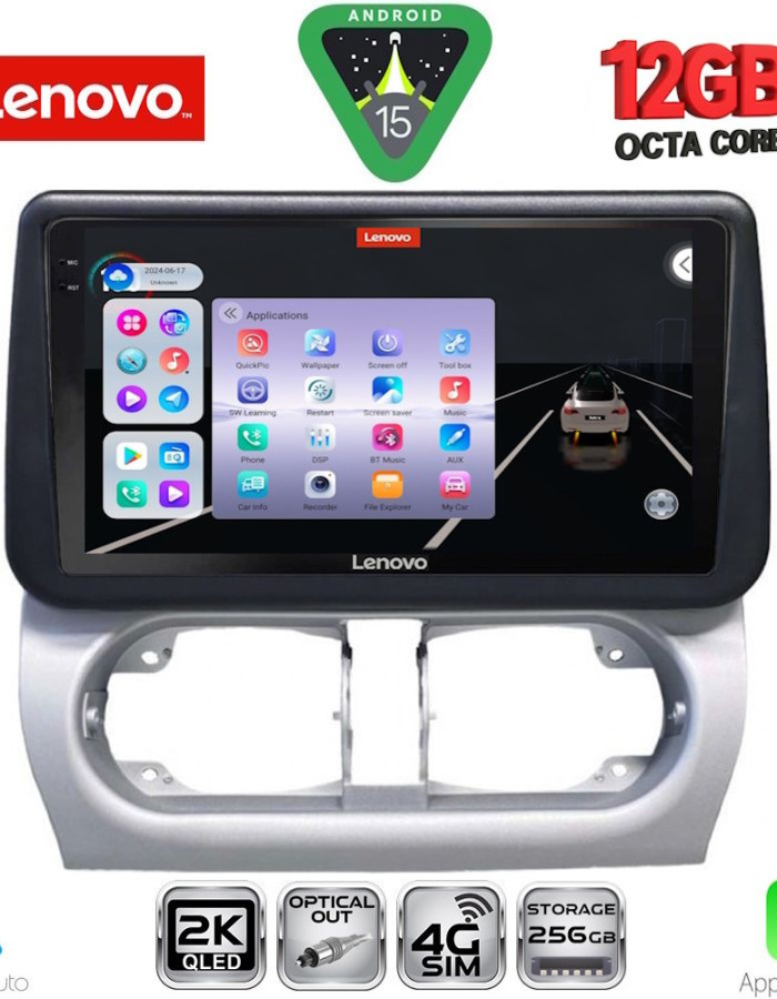 LENOVO SSZ 12500_CPA (9inc) MULTIMEDIA TABLET for OPEL CORSA C mod 2000-2006 - TIGRA mod. 2004-2009