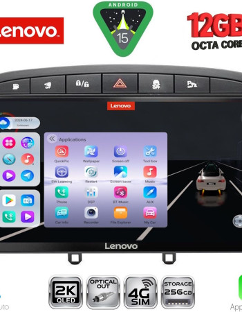 LENOVO SSZ 12513BL_CPA (9inc) MULTIMEDIA TABLET for PEUGEOT 308 mod.2007-2012 - RCZ mod.2009-2015 (BLACK)