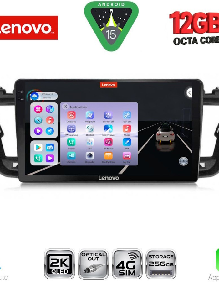 LENOVO SSZ 12518_CPA (9inc) MULTIMEDIA TABLET for PEUGEOT 508 mod. 2010-2016