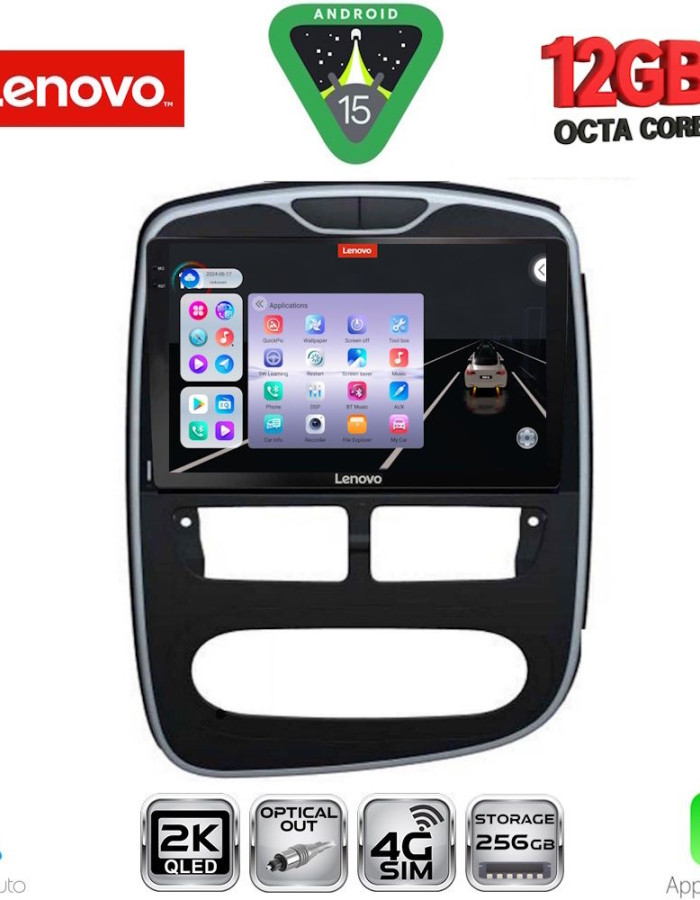 LENOVO SSZ 12544_CPA (10inc) MULTIMEDIA TABLET for RENAULT CLIO mod. 2012-2015