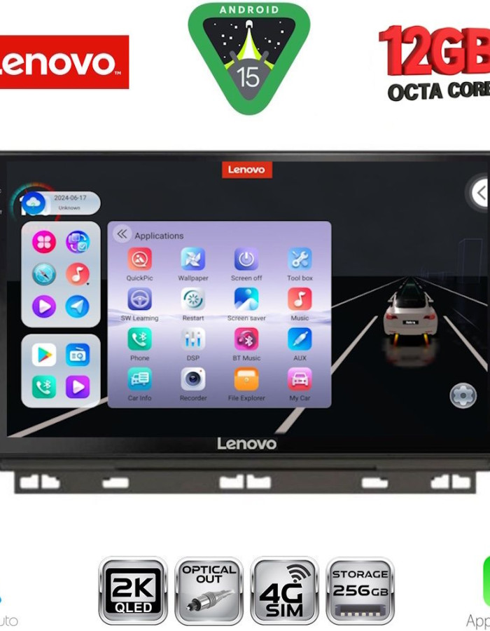 LENOVO SSZ 12546_CPA (9inc) MULTIMEDIA TABLET for RENAULT CLIO - CAPTUR  mod. 2019-2026