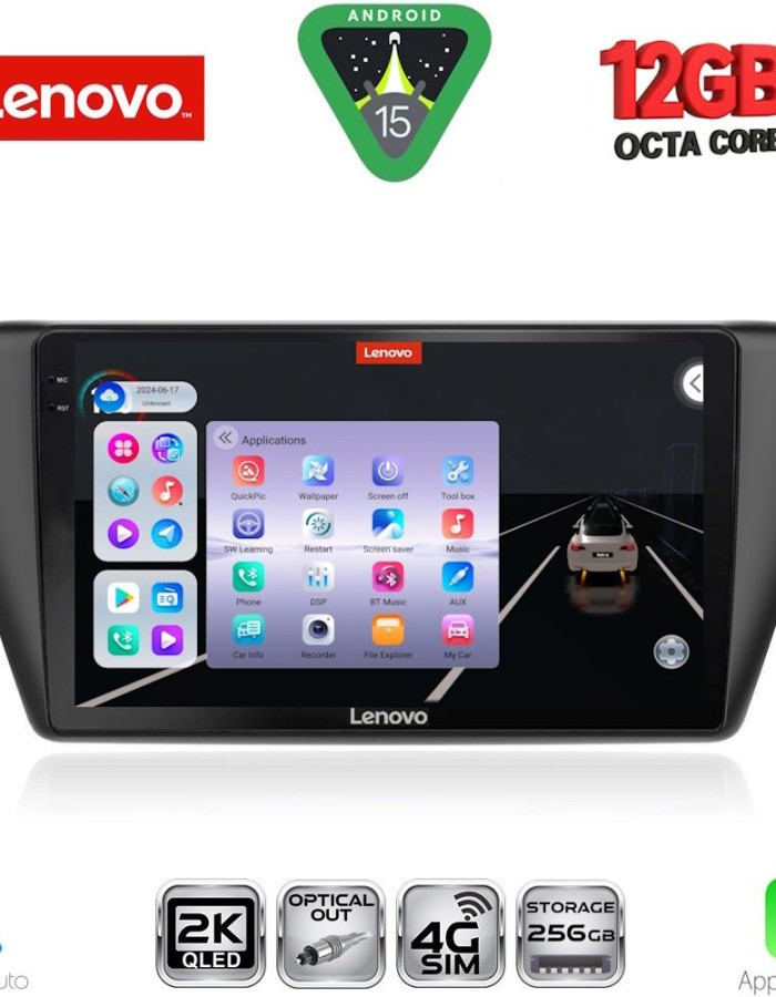 LENOVO SSZ 12582_CPA (9inc) MULTIMEDIA TABLET for SKODA FABIA mod. 2015-2022