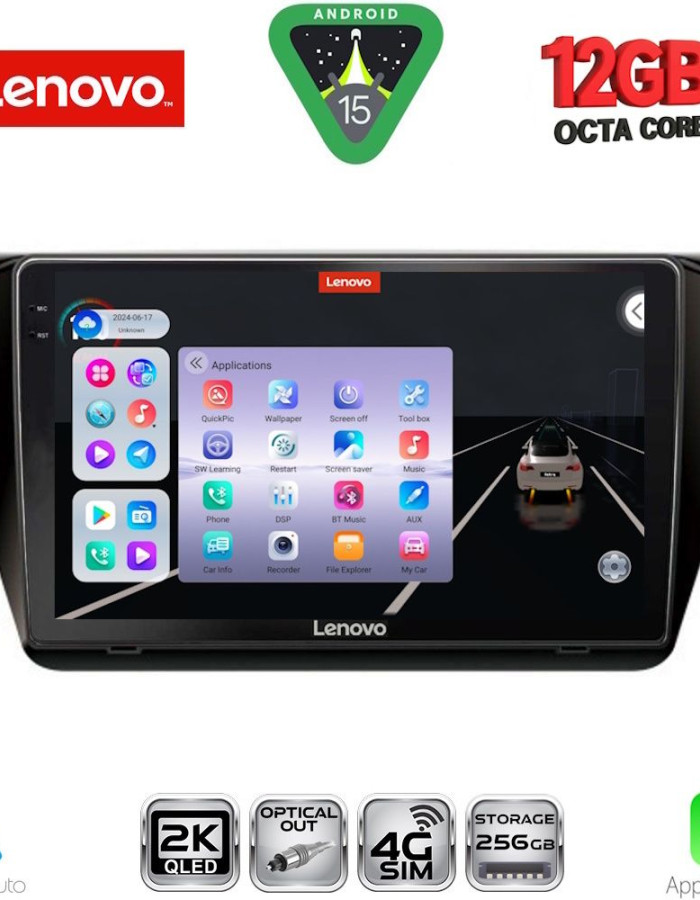 LENOVO SSZ 12605_CPA (10inc) MULTIMEDIA TABLET for SKODA SUPERB mod. 2015-2023