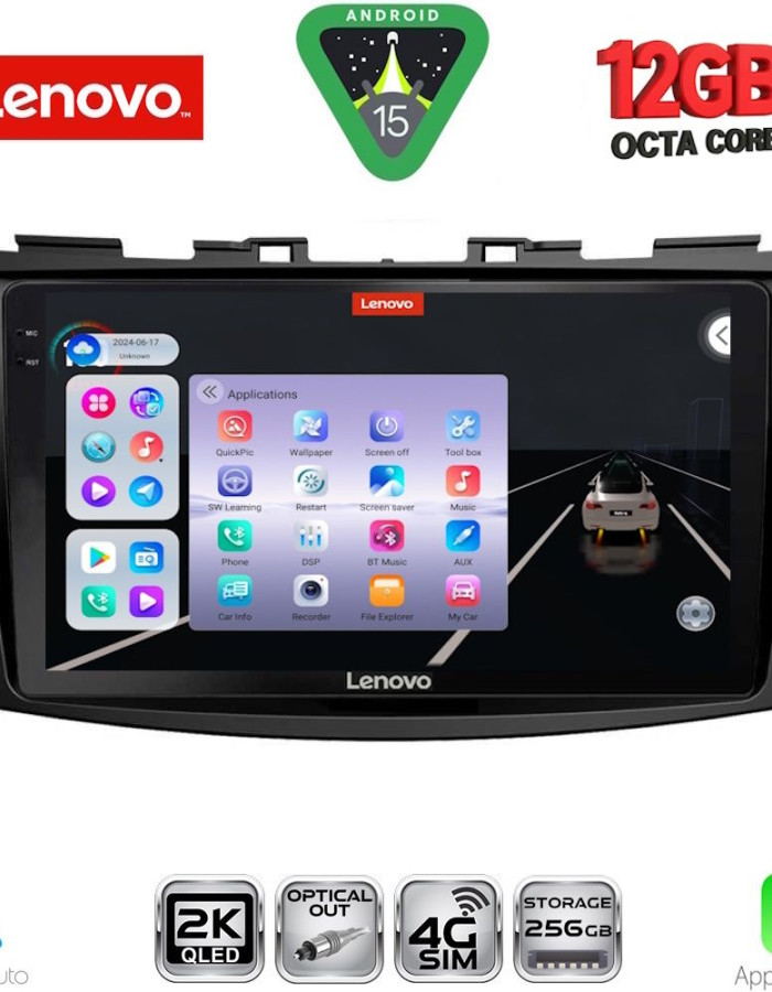 LENOVO SSZ 12685_CPA (9inc) MULTIMEDIA TABLET for SUZUKI SWIFT mod. 2011-2016