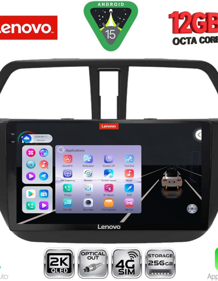 LENOVO SSZ 12689_CPA (9inc) MULTIMEDIA TABLET for SUZUKI SX4 S-CROSS mod. 2014-2021