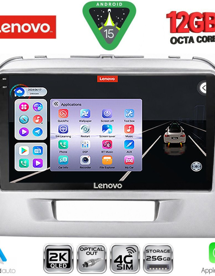 LENOVO SSZ 12697SL_CPA (9inc) MULTIMEDIA TABLET for SUZUKI VITARA mod. 2016-2025 (SILVER)