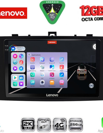 LENOVO SSZ 12705BL_CPA (9inc) MULTIMEDIA TABLET for TOYOTA AVENSIS (T27) mod. 2009-2015 (BLACK)
