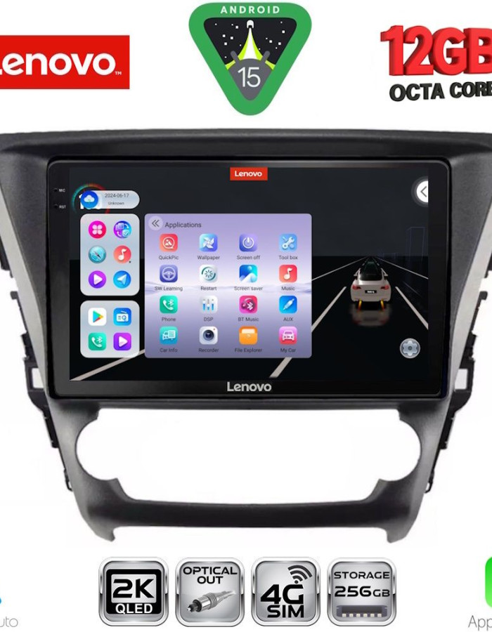 LENOVO SSZ 12706_CPA (10inc) MULTIMEDIA TABLET for TOYOTA AVENSIS mod. 2016-2019