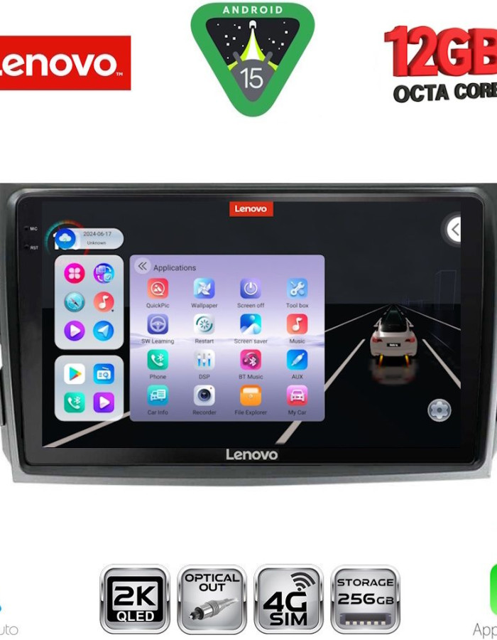 LENOVO SSZ 12713_CPA (9inc) MULTIMEDIA TABLET for TOYOTA COROLLA 4D mod. 2006-2012