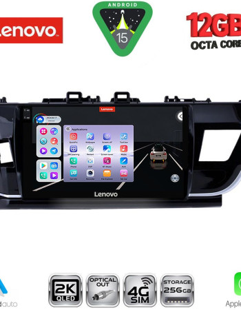 LENOVO SSZ 12714BIG_CPA (10inc) MULTIMEDIA TABLET for TOYOTA COROLLA mod. 2013-2016