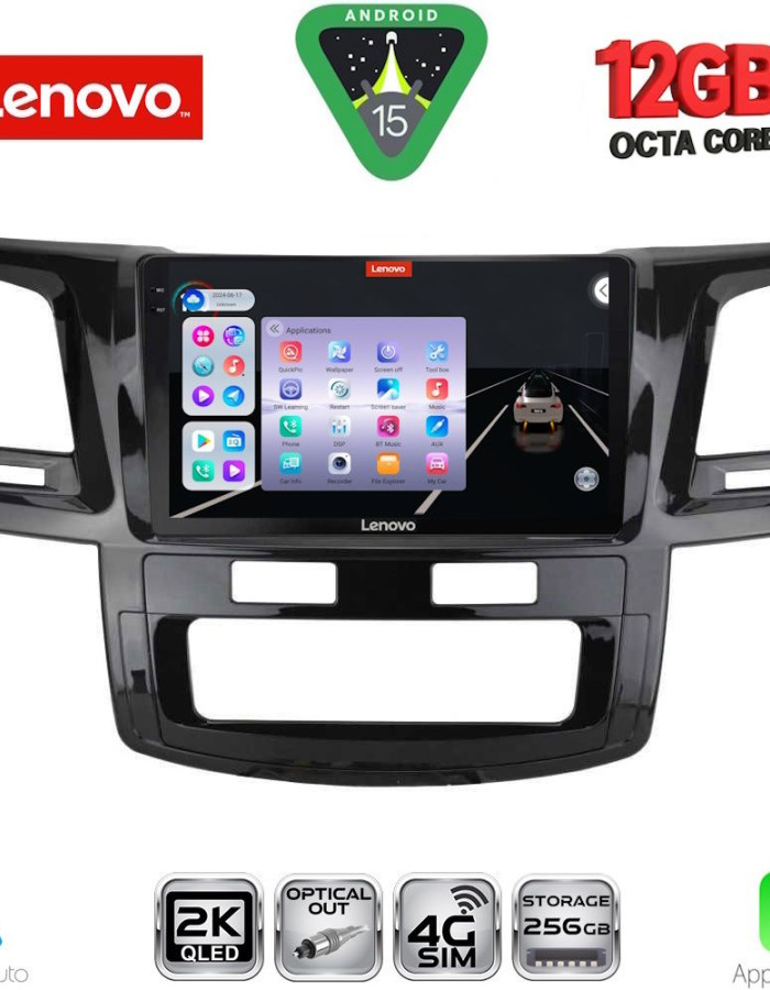 LENOVO SSZ 12720_CPA (9inc) MULTIMEDIA TABLET for TOYOTA HILUX mod. 2005-2016