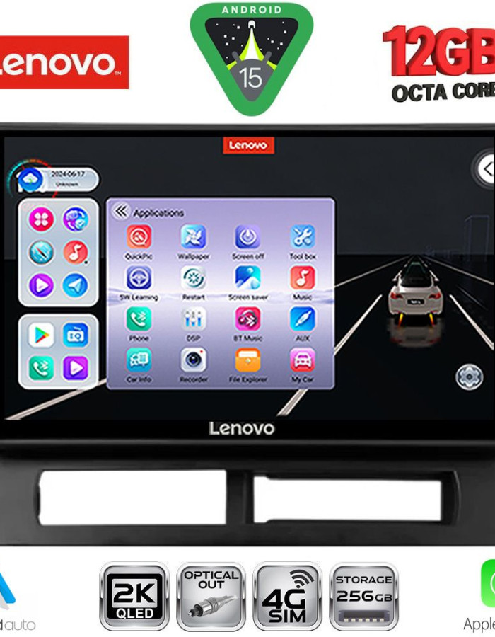 LENOVO SSZ 12728DASH_CPA (9inc) MULTIMEDIA TABLET for TOYOTA PRIUS mod. 2003-2009 (Supports Original Clima-HYBRID)