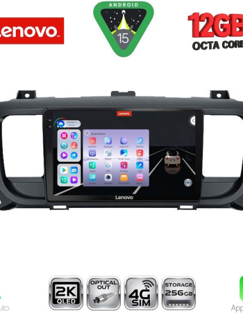 LENOVO SSZ 12729_CPA (9inc) MULTIMEDIA TABLET for CITROEN JUMPY-SPACETOURER – PEUGEOT EXPERT-TRAVELLER - TOYOTA PROACE mod.2016-2026